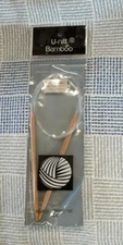 U-nitt Bamboo Premium Circular Knitting Needles 24" No. 10.5 (6.5mm) New in Pkg.