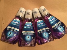 4x Oral-b 0 Alchohol 7 Benefits No Burn 16.9 Fl Oz Mouthwash