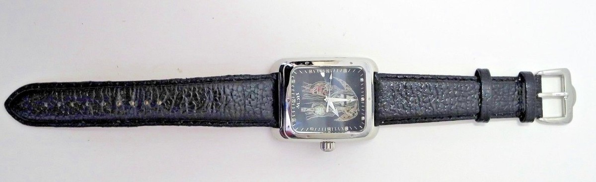 ? HCW Hardcore Watches Studded Leather Wristwatch ? Hysteric Glamour Studded Leather Watch | neverlandsupply main image 4