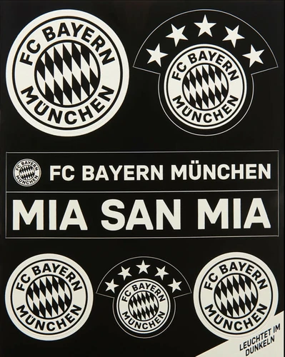 FC Bayern Munich Illuminated Sticker Decal Set Official Licensed Product
