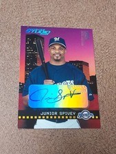JUNIOR SPIVEY 2004 DONRUSS STUDIO PRIVATE SIGNINGS AUTOGRAPHED CARD. #3/10.