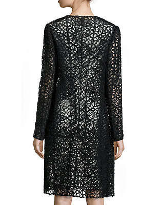 $1995 New LELA ROSE Scroll Guipure Lace Jacket Black Coat for evening dress  6