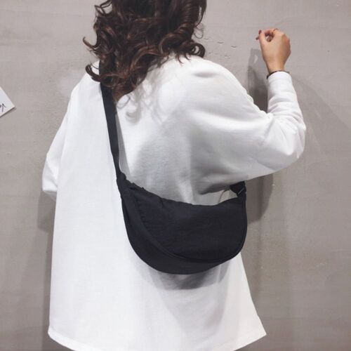 Fashion Casual Half Moon Shape Women Crossbody Bag Chest Bag Dumpling Bag Nylon - Picture 5 of 16