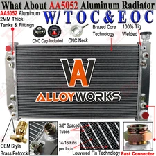 622 3 Row Aluminum Radiator For 1988-1999 Chevy/GMC C/K C1500 C2500 3500 5.7L V8