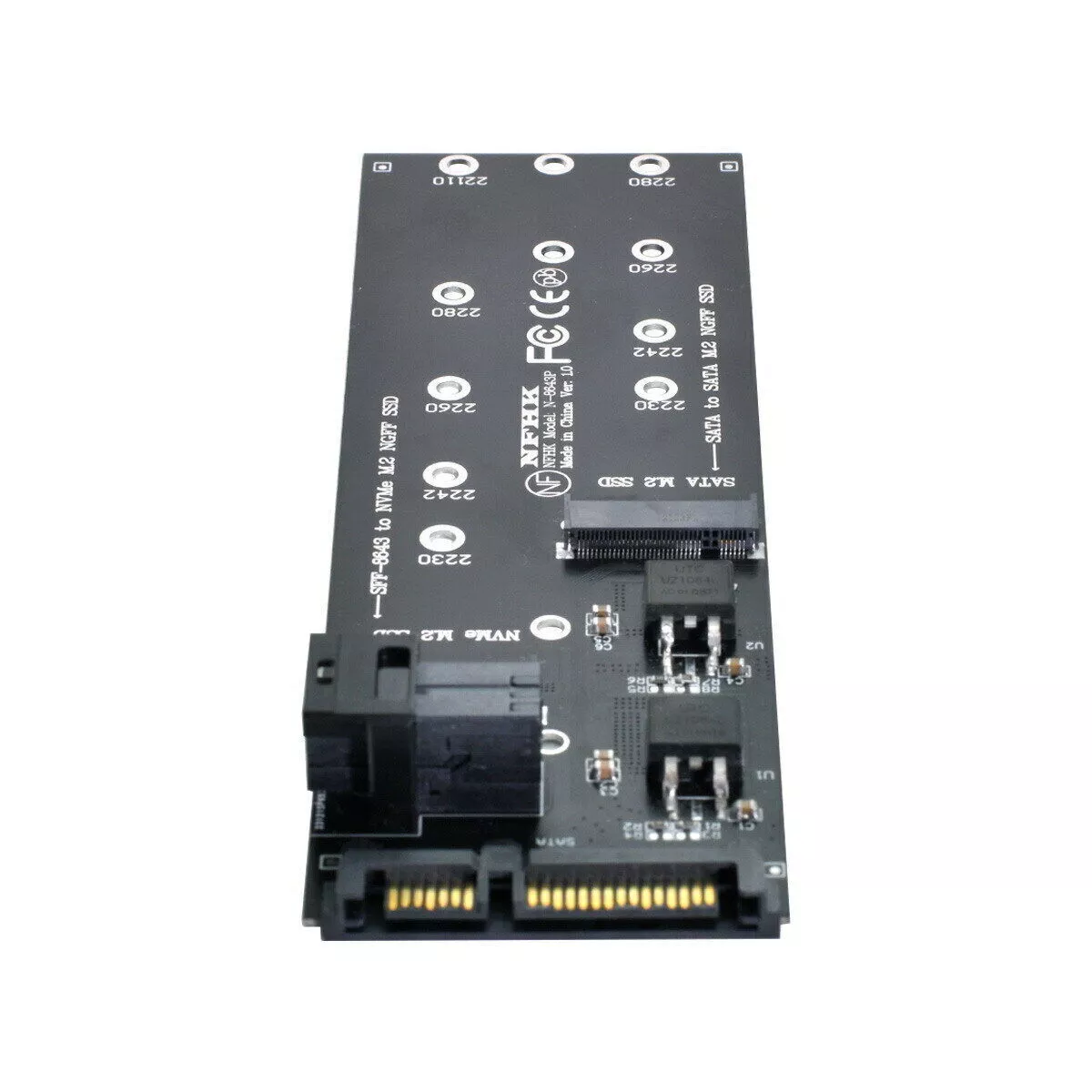 NGFF M Key to HD Mini SAS NVME PCIe SFF 8643 to U2 Kit SSD SATA Adapter PCIE SSD