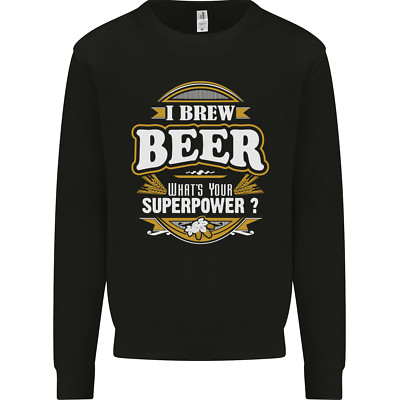 I Brew Beer Whats Your Superpower? Alcohol Herren Sweatshirt Pullover
