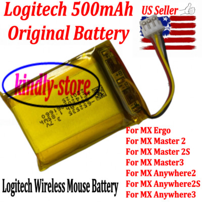 500mAh Original Battery For Logitech MX Anywhere2 Anywhere 2S Anywhere 3 Mouse