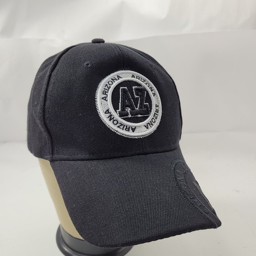 Arizona AZ Embroidered Men's Baseball Cap Hat Hook & Loop Black - Picture 6 of 7