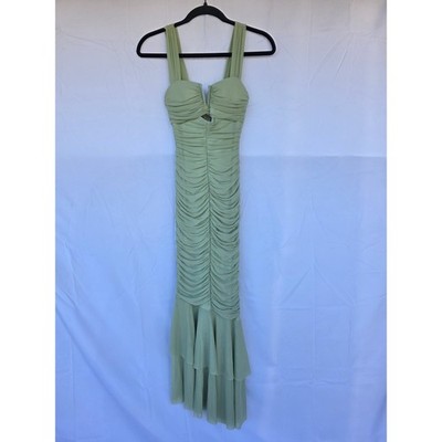 Hello Molly Sage Green Ruched Mesh Dress V-Wire Mermaid Hem Formal Gown NWT XS | eBay Hello Molly Sage Green Ruched Mesh Dress V-Wire Mermaid Hem Formal Gown NWT XS | eBay