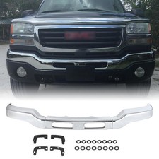 Front Chrome Bumper Face Bar For 2003-2007 Gmc Sierra 1500 2500 3500 Hd Front Chrome Bumper Face Bar For 2003-2007 Gmc Sierra 1500 2500 3500 Hd