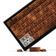 PBT Keycaps Shine Through Custom Keyboard Keycaps, 130 Keys Retro Dye-Sublima...