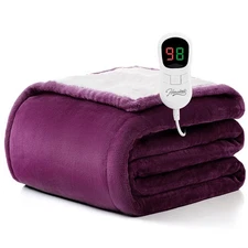Heated Blanket Electric Throw - 50"x60" Heating Blanket Throw 1/2/4/6/8 Hours...