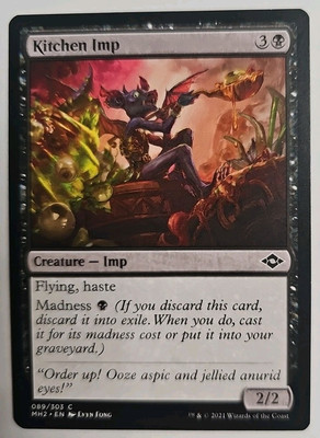 mtg imp cards Fire Masters Edition IV (me4) Arena Zone Common When this creature dies Stinkweed Imp