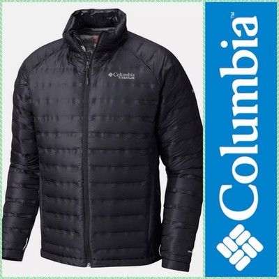 COLUMBIA Titanium TITAN RIDGE 800 FILL Down Jacket Omni-Heat MENS Size MEDIUM