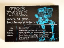 LEGO Star Wars 10174 Imperial AT-ST - UCS genuine stickered presentation plate