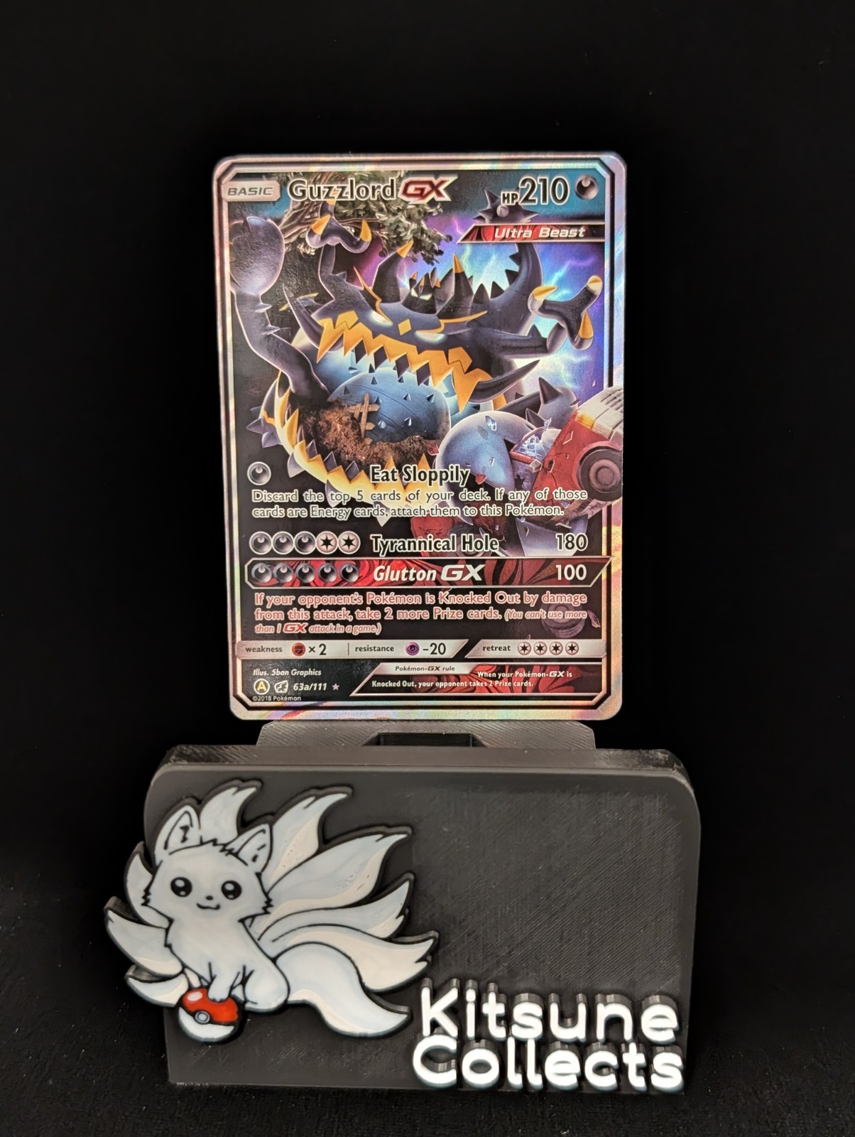 Pokemon Crimson Invasion Guzzlord GX 63a / 111 Alt Art Promo