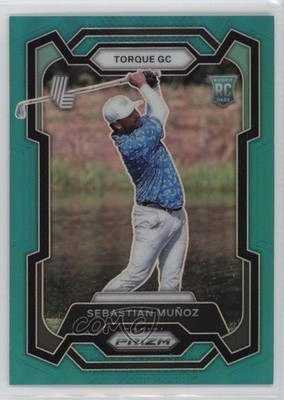 2024 Panini Prizm LIV Golf Teal 198/199 Sebastian Munoz #27 Rookie RC 1ea7