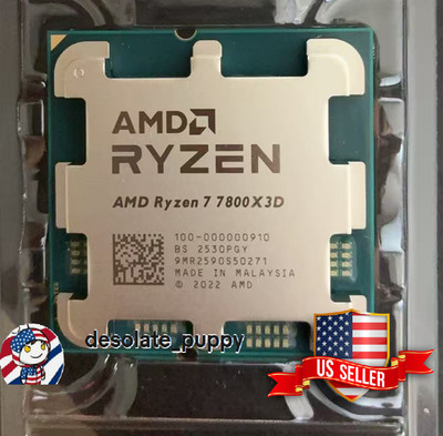 New) AMD Ryzen 7 7800X3D 8-Core 16-Thread Socket AM5 CPU OEM Tray