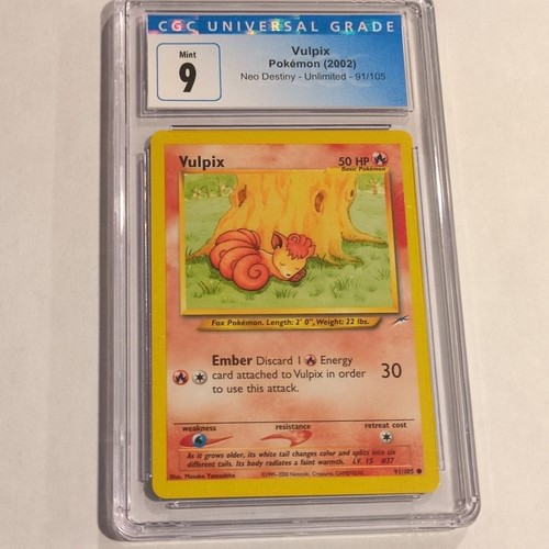 Vulpix (Unlimited) graded CGC 9 for sale on eBay