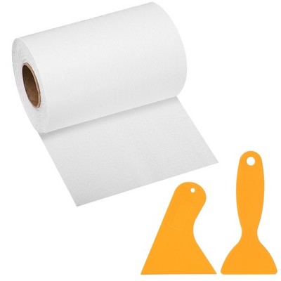 Wood Grain Repair Tape, 3'' x 33' with Scraper for Furniture, White Wood Grain