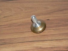 Hand turned and pressed Brass and Aluminum spinning Top ceramic ball