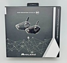 Midland BTR1 Advanced Motorcycle Bluetooth Headset 2 Pack 