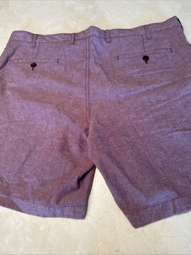 NORDSTROM BRAND MENS PURPLE COTTON SLIM-FIT SHORTS SIZE 40 $49 - Picture 4 of 13