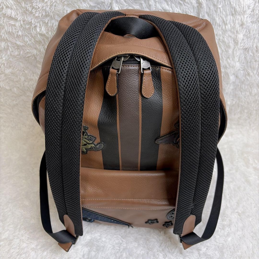 COACH Backpack Versity Patchwork Dark Brown Men A… - image 18