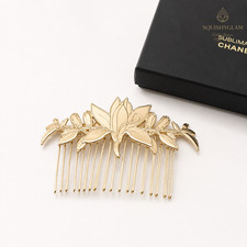 CHANEL SUBLIMAGE Gold Hair Comb Clip Limited VIP Gift Release New In Box