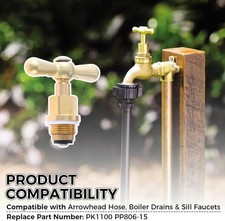 Valve Faucet Stem Bonnet Assembly PK1100 for Arrowhead Hose Bibs Boiler Drains