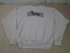 Vintage Ducks Unlimited Sweatshirt Mens Medium Gray Hunting 90s Dog Lab
