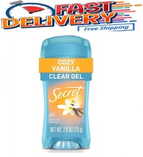 Secret Fresh Clear Gel Antiperspirant Deodorant for Women, Cozy Vanilla Scent, 2
