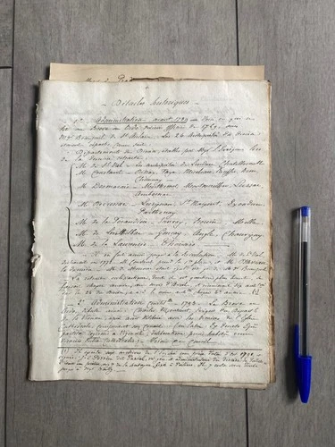 Manuscript File - Diocese Poitiers (Concordat & Administration), 1803-48, 37 p