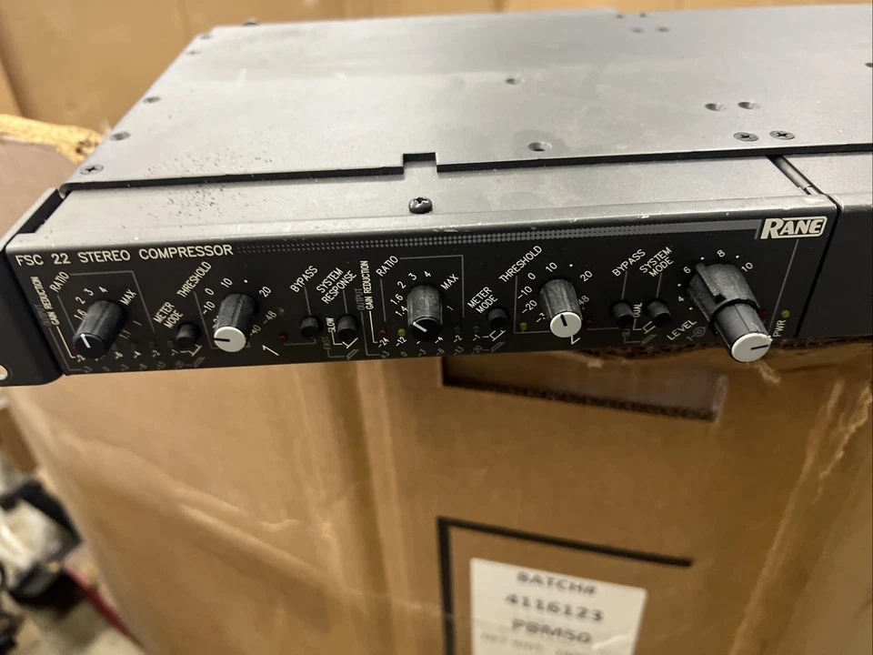 Rane FSC 22, limitador de compresor estéreo, procesador dinámico de 2 canales Foto 2 de 4