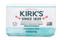 Castile Bar Soap Fragrance Free 4 Oz By Kirk's Natural Products