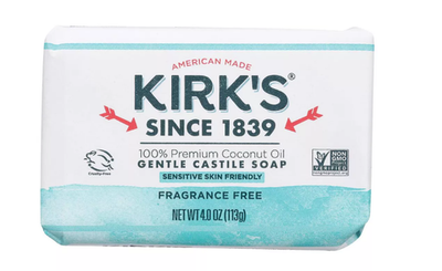 #ad Castile Bar Soap Fragrance Free 4 Oz By Kirk#x27;s Natural Products $5.95