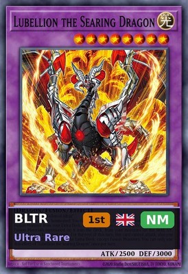 Lubellion the Searing Dragon (V.1 - Ultra Rare) BLTR-115 1st Edition NM EN Yu-Gi