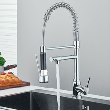 Kitchen Faucet Set with Dual-Function Pull-Ou...