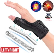Sport Thumb Wrist Support Brace Carpal Tunnel Sprain Splint Arthritis Left Right