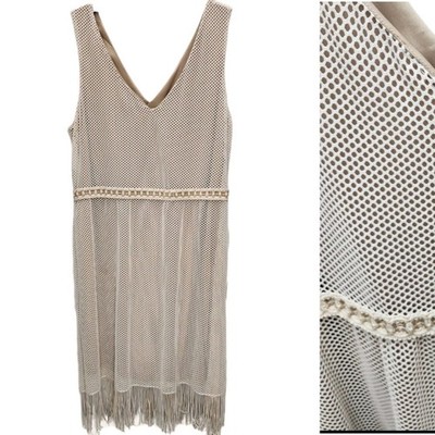 Emma and Michele V-Neck Dress Womens XL Crotched Fully Lined Boho Resort Wear