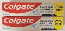 SET OF 2 Colgate Baking Soda & Peroxide Whitening Brisk Mint Paste 5.0oz