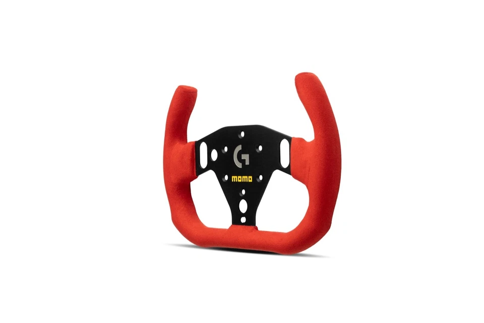 MOMO Logitech SIM GT-RACER 290 RED Suede fits XBOX X/S XBOX One PS4 PS5 PC NEW! - Image 2 of 4