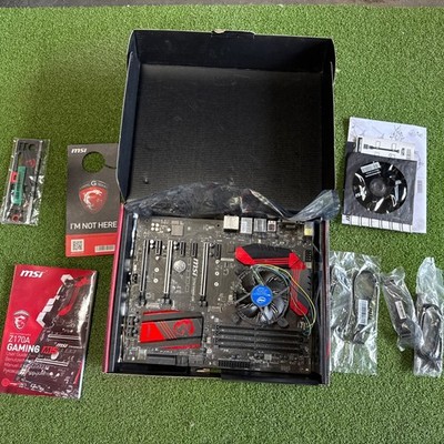 MSI Z170A GAMING M5 LGA1151 ATX Motherboard DDR4 M.2 NVMe W/ Intel CPU Combo