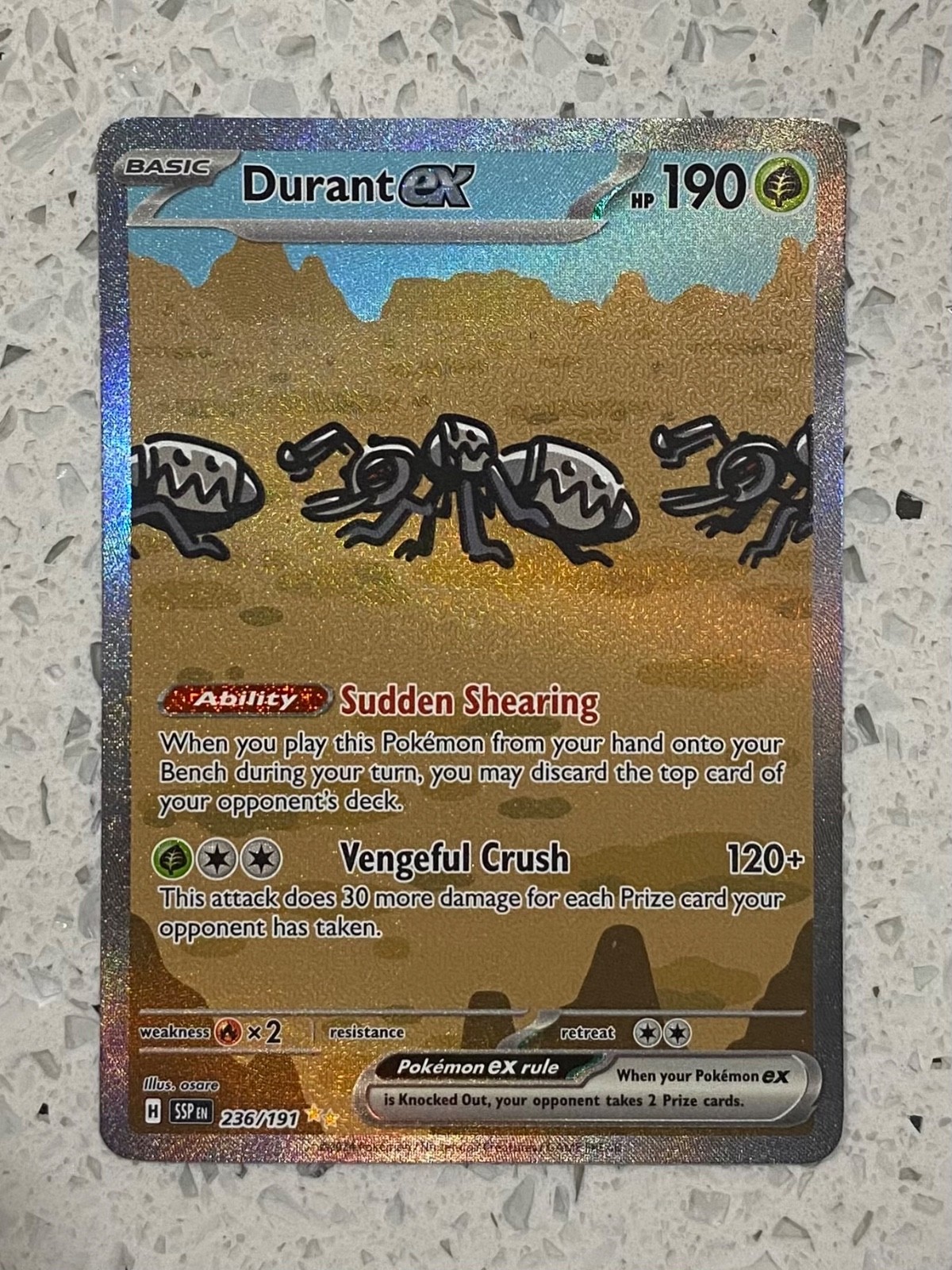 Durant ex 236/191 Sv08: Surging Sparks Holo