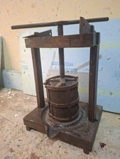 Antico torchio o pressa in legno e ferro anni 50/60 