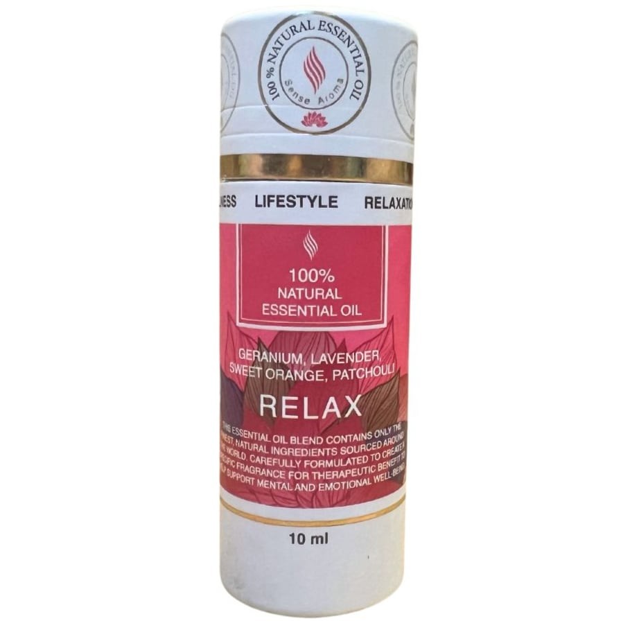 Relax 10ml Essential Oil - 100% Natural Essential Oils Blend - Geranium Lavender