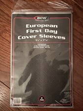 Pack of 100 Sleeves BCW European First Day Cover Sleeves 5 1/8 x 7 13/16(#CS21)