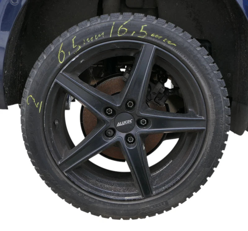 4x Golf 7 Passat Alufelgen 205/50 R17 93V Winterreifen Reifen ca. 6mm KBA 47095  - Bild 4 von 4