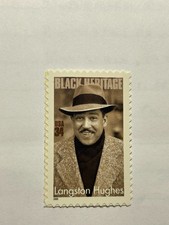 U. S. Single Stamps SC 3557 Langston Hughes MNH 2002