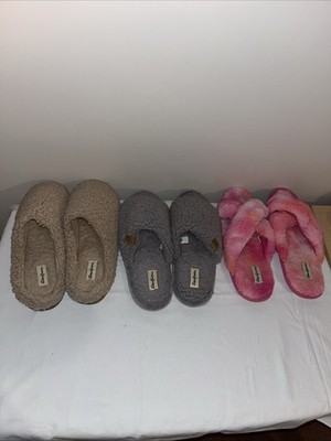 3 Pair Preowned Dear Foams, Women, House Shoes, Size X-Large ￼11-12